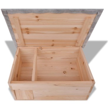 vidaXL Σπίτι Σκαντζόχοιρου 45 x 33 x 22 εκ. Ξύλινο