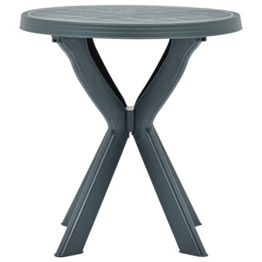 vidaXL Τραπέζι Bistro Πράσινο Πλαστικό 70x72cm 1 τεμ.