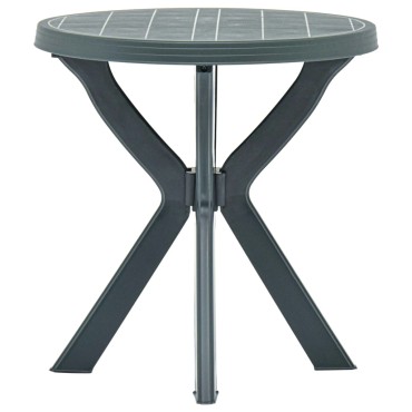 vidaXL Τραπέζι Bistro Πράσινο Πλαστικό 70x72cm 1 τεμ.