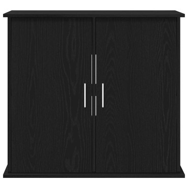 vidaXL Βάση Ενυδρείου Μαύρη Δρυς 81x36x73 εκ. από Επεξεργασμένο Ξύλο