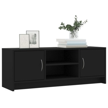 vidaXL Έπιπλο Τηλεόρασης Μαύρο 102x30x37,5cm Επεξεργασμένο Ξύλο