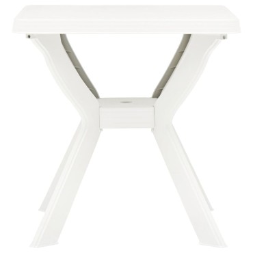 vidaXL Τραπέζι Bistro Λευκό 70x70x72cm Πλαστικό 1 τεμ.