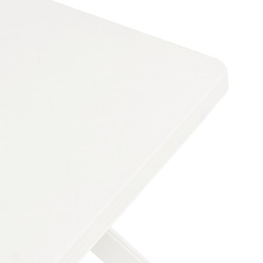 vidaXL Τραπέζι Bistro Λευκό 70x70x72cm Πλαστικό 1 τεμ.