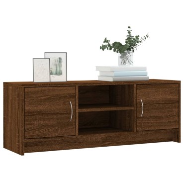 vidaXL Έπιπλο Τηλεόρασης Καφέ Δρυς 102x30x37,5cm Επεξεργασμένο Ξύλο