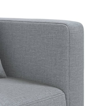 vidaXL Καναπές Κρεβάτι Γωνιακός Αν. Γκρι 275x140x70cm Υφασμάτινος 1 τεμ.