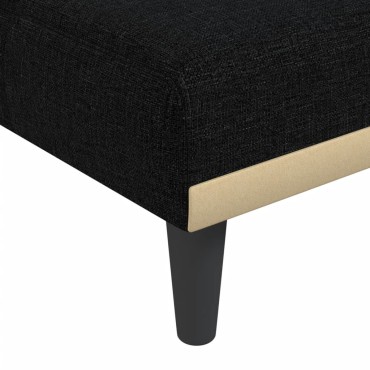 vidaXL Ανάκλιντρο Μαύρο Υφασμάτινο 55x140x70cm 1 τεμ.