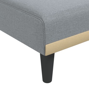 vidaXL Ανάκλιντρο Ανοιχτί Γκρι Υφασμάτινο 55x140x70cm 1 τεμ.