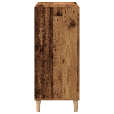 vidaXL Δισκοθήκη Παλιό Ξύλο 84,5x38x89cm από Επεξεργασμένο Ξύλο 1 τεμ.