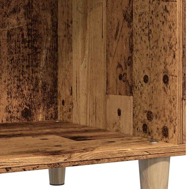 vidaXL Δισκοθήκη Παλιό Ξύλο 84,5x38x89cm από Επεξεργασμένο Ξύλο 1 τεμ.