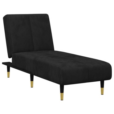 vidaXL Σετ Σαλονιού 2 τεμ. Μαύρο Βελούδινο 200x84,5x69cm  Διθέσιος