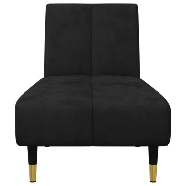 vidaXL Σετ Σαλονιού 2 τεμ. Μαύρο Βελούδινο 200x84,5x69cm  Διθέσιος