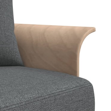 vidaXL Καναπές Κρεβάτι Γωνιακός Σκ. Γκρι 279x140x70cm Υφασμάτινος 1 τεμ.