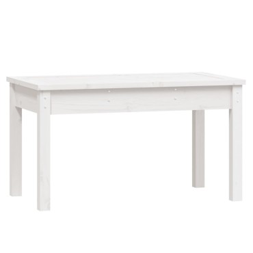 vidaXL Παγκάκι Κήπου Λευκό 80x44x45cm από Μασίφ Ξύλο Πεύκου 1 τεμ.