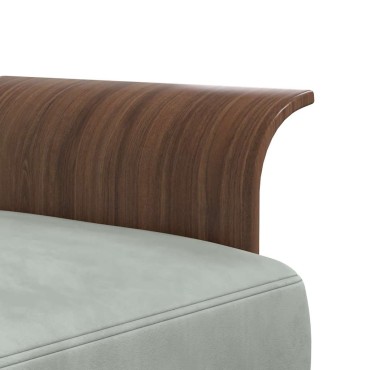 vidaXL Καναπές Κρεβάτι Γωνιακός Αν. Γκρι 279x140x70cm Βελούδινος 1 τεμ.