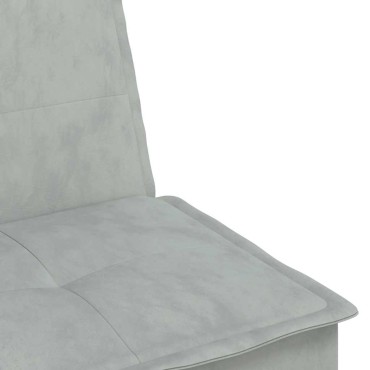 vidaXL Καναπές Κρεβάτι Γωνιακός Αν. Γκρι 255x140x70cm Βελούδινος 1 τεμ.