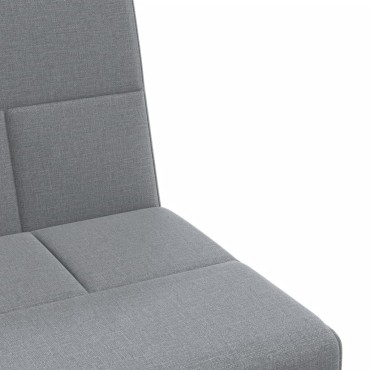 vidaXL Καναπές Κρεβάτι Γωνιακός Αν. Γκρι 255x140x70cm Υφασμάτινος 1 τεμ.