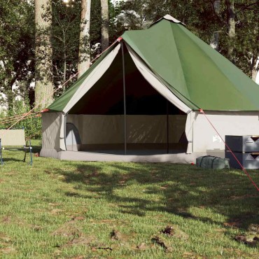 vidaXL Σκηνή Οικογενειακή Tipi 8 Ατόμων Αδιάβροχη Πράσινη