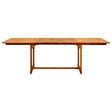 vidaXL Τραπεζαρία Κήπου (160-240)x100x75cm από Μασίφ Ξύλο Ακακίας 1 τεμ.