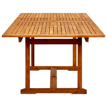 vidaXL Τραπεζαρία Κήπου (160-240)x100x75cm από Μασίφ Ξύλο Ακακίας 1 τεμ.