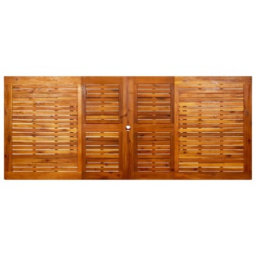 vidaXL Τραπεζαρία Κήπου (160-240)x100x75cm από Μασίφ Ξύλο Ακακίας 1 τεμ.