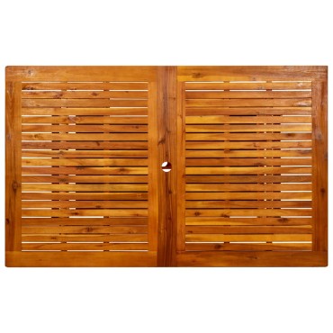 vidaXL Τραπεζαρία Κήπου (160-240)x100x75cm από Μασίφ Ξύλο Ακακίας 1 τεμ.