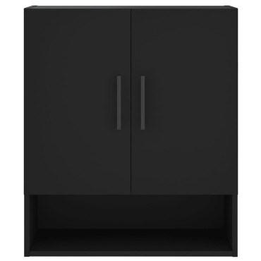 vidaXL Ντουλάπι Τοίχου Μαύρο 60x31x70cm από Επεξεργασμένο Ξύλο 1 τεμ.