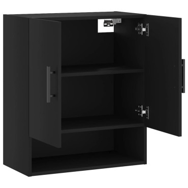 vidaXL Ντουλάπι Τοίχου Μαύρο 60x31x70cm από Επεξεργασμένο Ξύλο 1 τεμ.