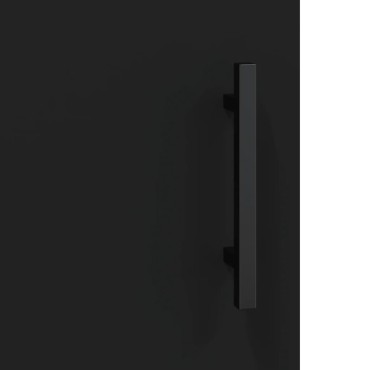 vidaXL Ντουλάπι Τοίχου Μαύρο 60x31x70cm από Επεξεργασμένο Ξύλο 1 τεμ.