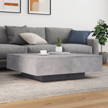 vidaXL Τραπεζάκι Σαλονιού Γκρι Σκυρ. 100x100x31cm Επεξεργασμένο Ξύλο 1 τεμ.