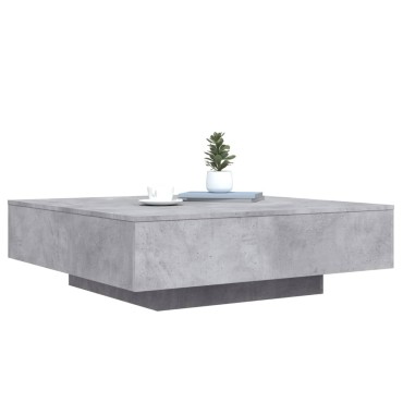 vidaXL Τραπεζάκι Σαλονιού Γκρι Σκυρ. 100x100x31cm Επεξεργασμένο Ξύλο 1 τεμ.