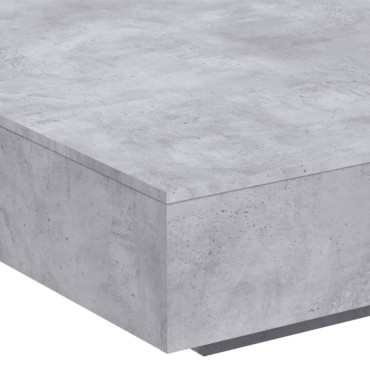 vidaXL Τραπεζάκι Σαλονιού Γκρι Σκυρ. 100x100x31cm Επεξεργασμένο Ξύλο 1 τεμ.