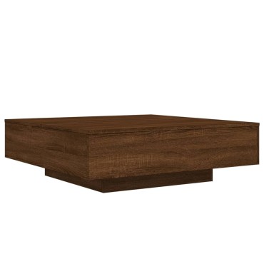 vidaXL Τραπεζάκι Σαλονιού Καφέ Δρυς 100x100x31cm Επεξεργασμένο Ξύλο 1 τεμ.