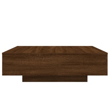 vidaXL Τραπεζάκι Σαλονιού Καφέ Δρυς 100x100x31cm Επεξεργασμένο Ξύλο 1 τεμ.