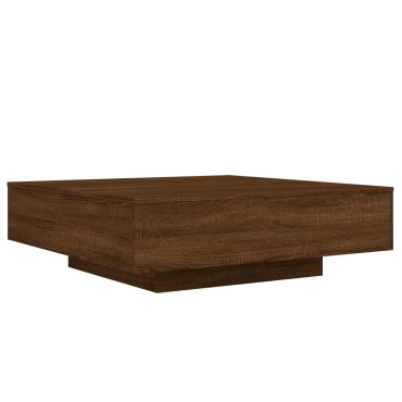 vidaXL Τραπεζάκι Σαλονιού Καφέ Δρυς 100x100x31cm Επεξεργασμένο Ξύλο 1 τεμ.
