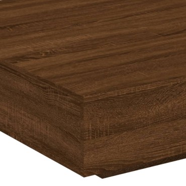 vidaXL Τραπεζάκι Σαλονιού Καφέ Δρυς 100x100x31cm Επεξεργασμένο Ξύλο 1 τεμ.