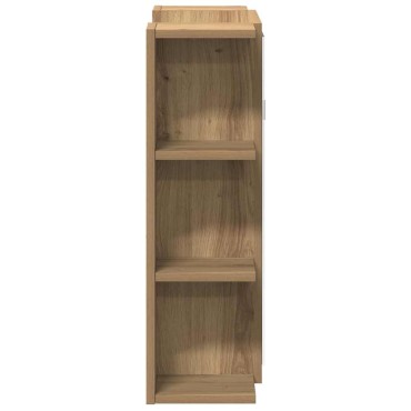 vidaXL Ντουλάπι Μπάνιου Τεχνίτης Δρυς 80x20,5x64cm Επεξεργασμένο Ξύλο 1 τεμ.