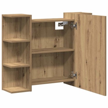 vidaXL Ντουλάπι Μπάνιου Τεχνίτης Δρυς 80x20,5x64cm Επεξεργασμένο Ξύλο 1 τεμ.