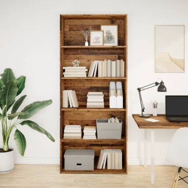 vidaXL Βιβλιοθήκη Παλαιό Ξύλο 80x30x189cm Επεξεργ. Ξύλο 1 τεμ.