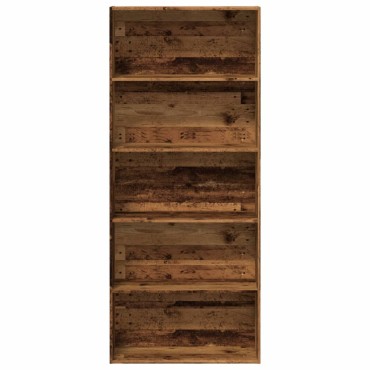 vidaXL Βιβλιοθήκη Παλαιό Ξύλο 80x30x189cm Επεξεργ. Ξύλο 1 τεμ.