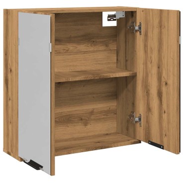 vidaXL Ντουλάπι Μπάνιου Τεχνίτης Δρυς 64x20x66,5cm Επεξεργασμένο Ξύλο 1 τεμ.