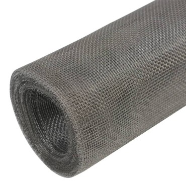 vidaXL Δικτυωτό Πλέγμα Ασημί 100x500cm από Ανοξείδωτο Ατσάλι