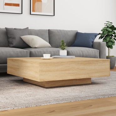 vidaXL Τραπεζάκι Σαλονιού Sonoma Δρυς 100x100x31cm Επεξεργασμένο Ξύλο 1 τεμ.