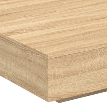 vidaXL Τραπεζάκι Σαλονιού Sonoma Δρυς 100x100x31cm Επεξεργασμένο Ξύλο 1 τεμ.