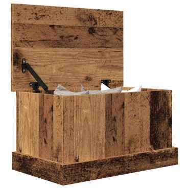 vidaXL Κουτί Αποθήκευσης Όψη Παλαιού Ξύλου 30x50x28cm Επεξ.Ξύλο 1 τεμ.