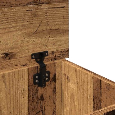 vidaXL Κουτί Αποθήκευσης Όψη Παλαιού Ξύλου 30x50x28cm Επεξ.Ξύλο 1 τεμ.