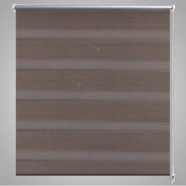 Σύστημα Σκίασης Ρόλερ Zebra Καφέ 60 x 120 εκ.