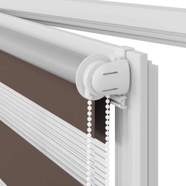 Σύστημα Σκίασης Ρόλερ Zebra Καφέ 60 x 120 εκ.