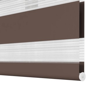 Σύστημα Σκίασης Ρόλερ Zebra Καφέ 60 x 120 εκ.