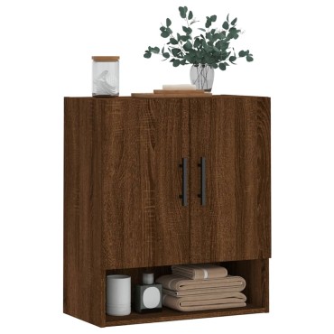 vidaXL Ντουλάπι Τοίχου Καφέ Δρυς 60x31x70cm Επεξεργασμένο Ξύλο 1 τεμ.