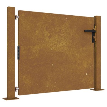 vidaXL Πύλη Κήπου 105x80 εκ. από Ατσάλι Corten